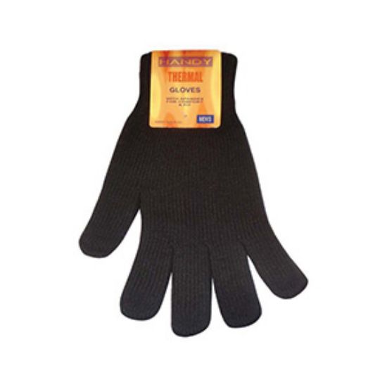 Picture of Gloves  Mens  Black Thermal x12